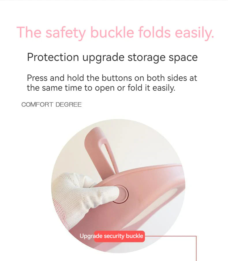 Foldable Baby Bath Seat-Blue