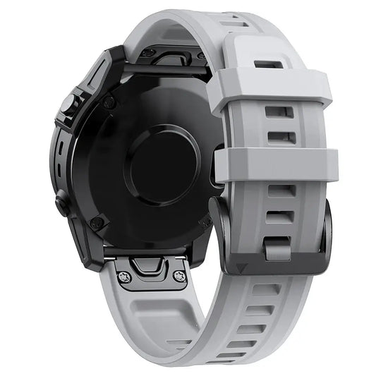 QuickFit Silicone Strap for a Range of Garmin Watches (22mm) (See list of models in the description)