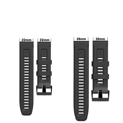 QuickFit Silicone Strap for the Garmin Flagship Models (2 sizes & 46 colours available)