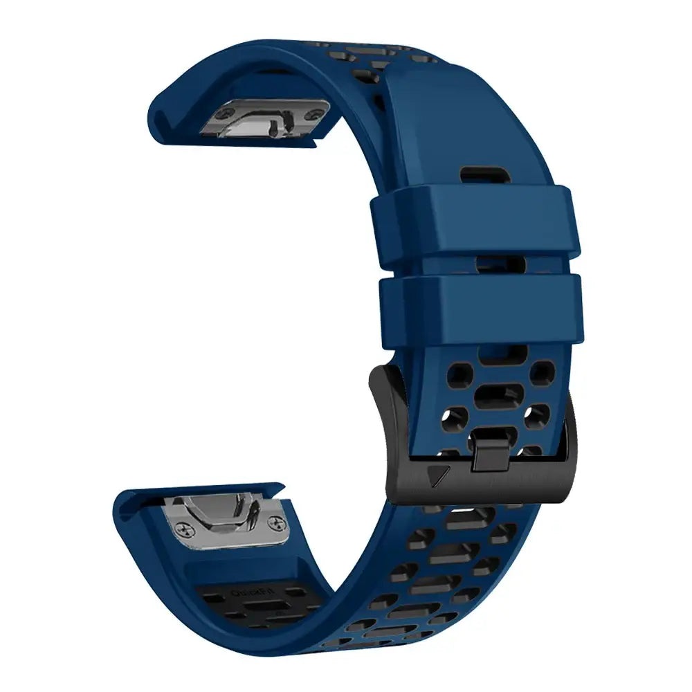 Quickfit Silicone Watch Band for a Range of Garmin Watches (22mm) (See list of models in the description)
