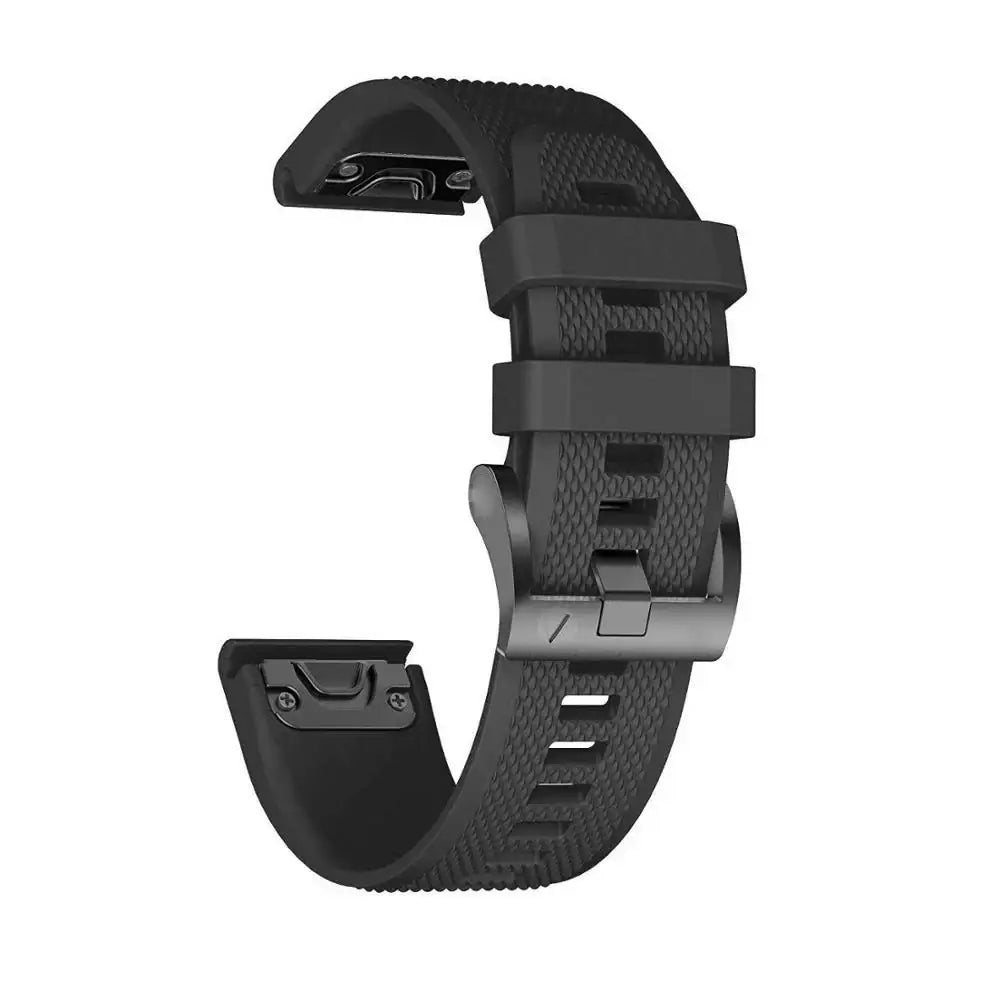 Quickfit Silicone Watch Band for a Range of Garmin Watches (22mm) (See list of models in the description)