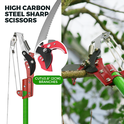 8M Detachable Pole Pruning Saw Tree Trimmer Shearing