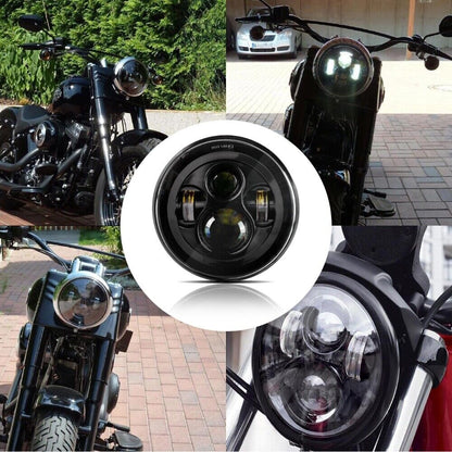 Pair 7'' Inch Round LED Headlights For Jeep Wrangler TJ JK 1997-2017 Motorcycle