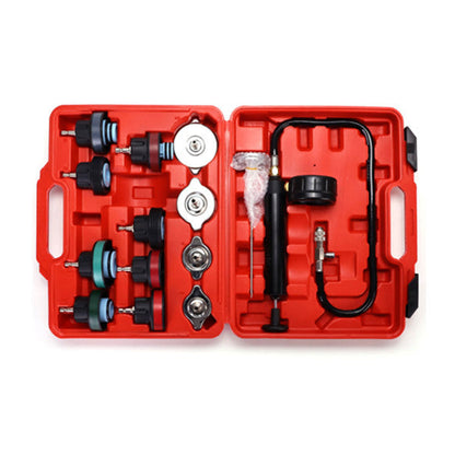 Universal Cooling System Radiator Pressure Tester Gasket Test Kit Leak Detector