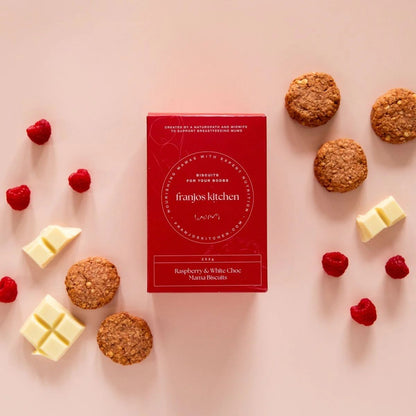 Franjos Kitchen - Raspberry & White Choc Mama Biscuits