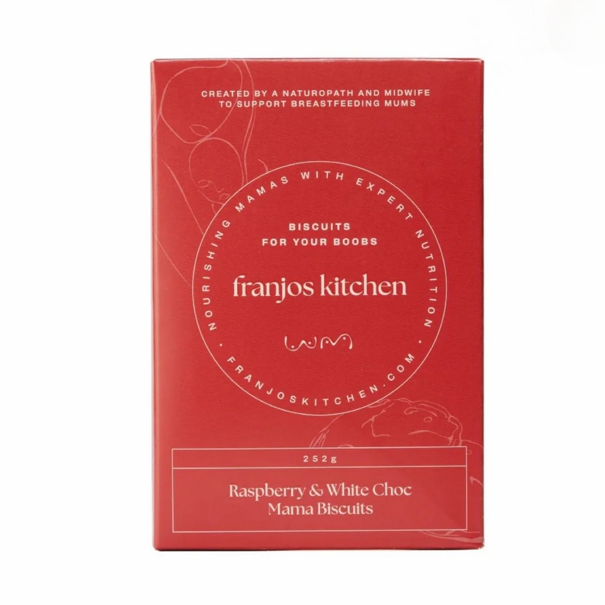 Franjos Kitchen - Raspberry & White Choc Mama Biscuits