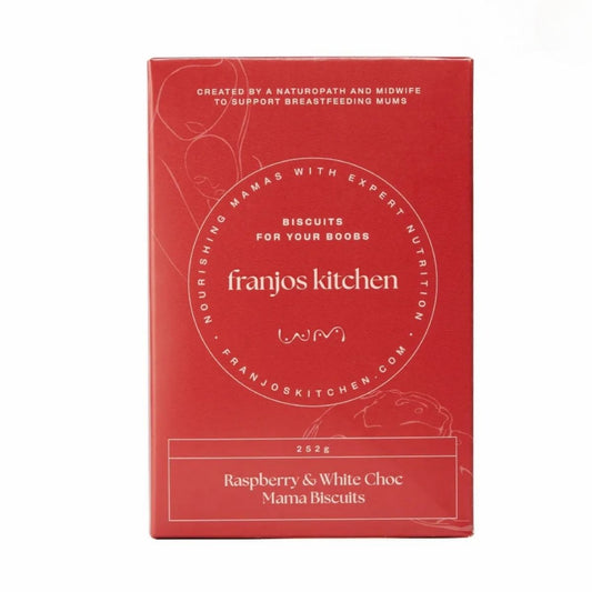 Franjos Kitchen - Raspberry & White Choc Mama Biscuits