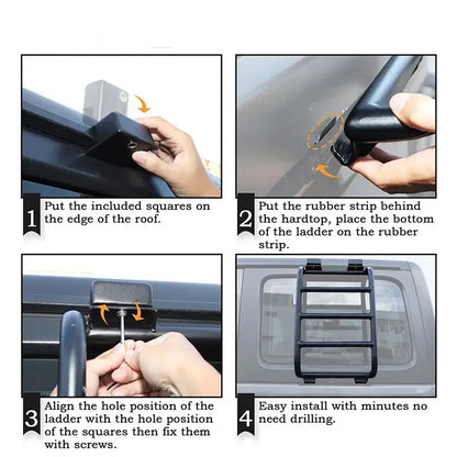 Rear Window Rack / Ladder for RV's & Campervans