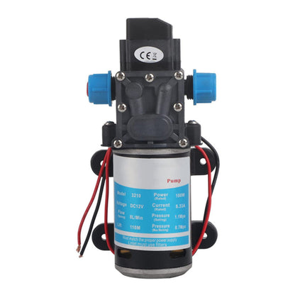 100W 12V 160PSI Pressure Water Pump Caravan Camping Boat 8L/Min Self-Priming