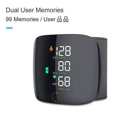 Rechargeable Digital Wrist Blood Pressure Monitor