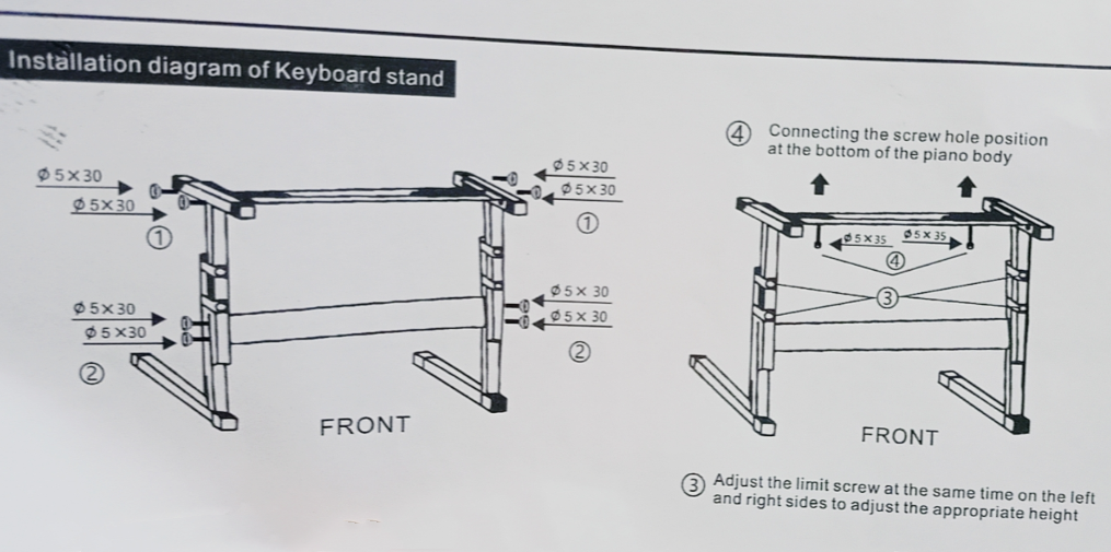 61 Key Keyboard Piano with Stand Suitable for Children - salelink.co.nz