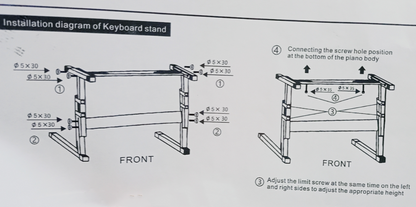 61 Key Keyboard Piano with Stand Suitable for Children - salelink.co.nz