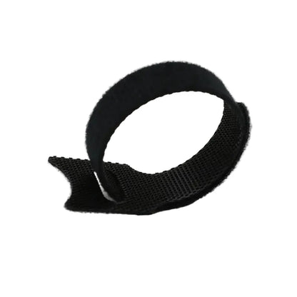 Releasable Black Nylon Hook & Loop Cable Ties 15/20/25/30cm