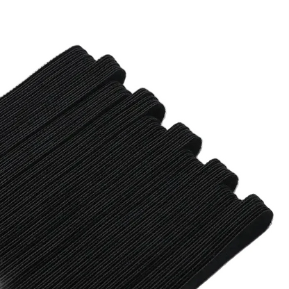 Releasable Black Nylon Hook & Loop Cable Ties 15/20/25/30cm