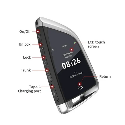 CF568 Universal Smart LCD Remote Key for BMW, Mercedes-Benz, Audi, Ford, Lexus, Mazda, Nissan, Renault, Suzuki & Toyota