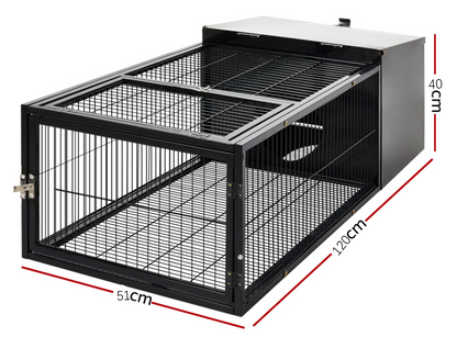 120cm Rabbit Cage Rabbit Hutch Pet Cage Playpen Enclosure Run