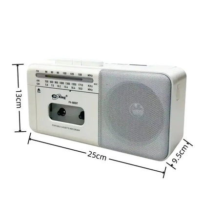 Retro Cassette Player with Bluetooth Radio