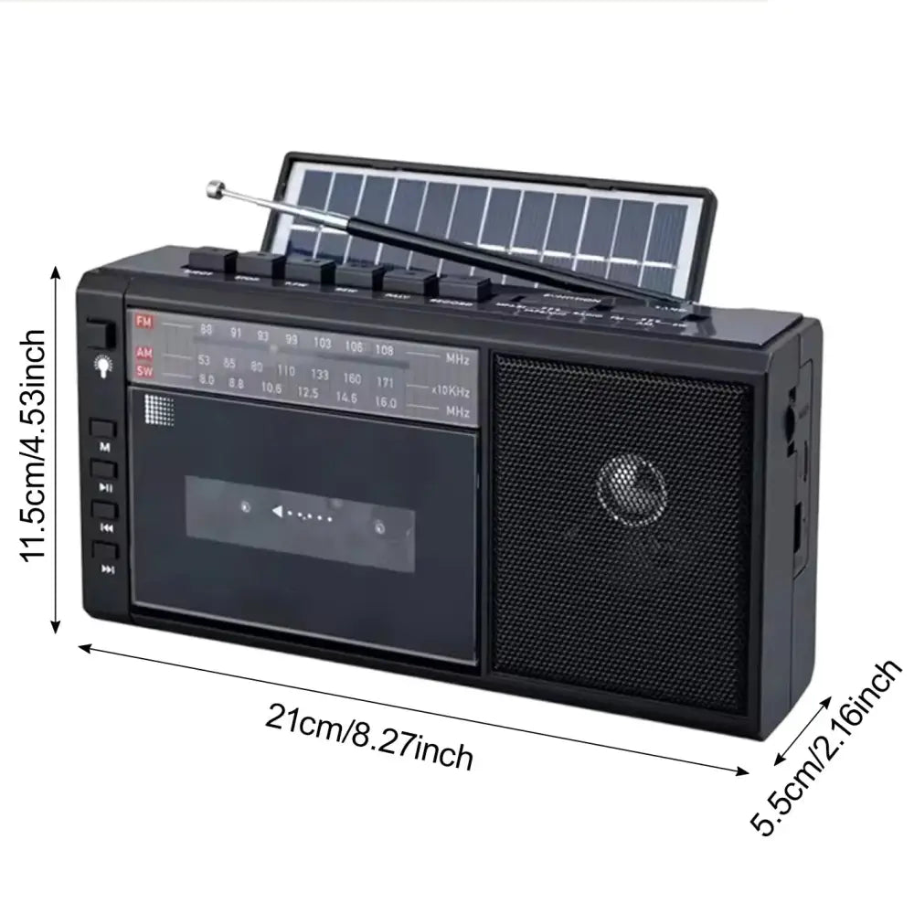 Retro Cassette Player with SD Card & Radio