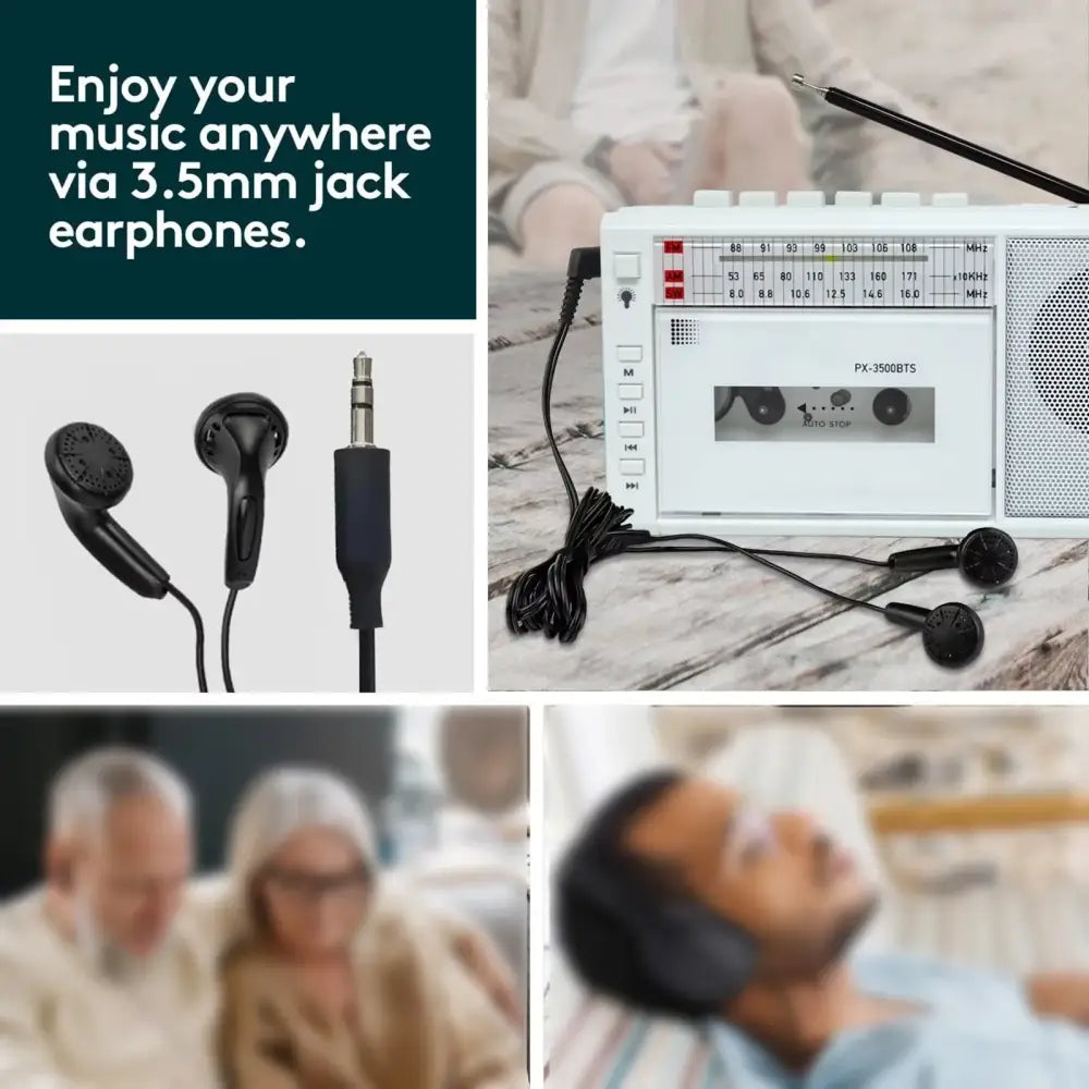 Retro Cassette Player with SD Card & Radio