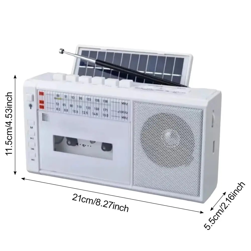 Retro Cassette Player with SD Card & Radio