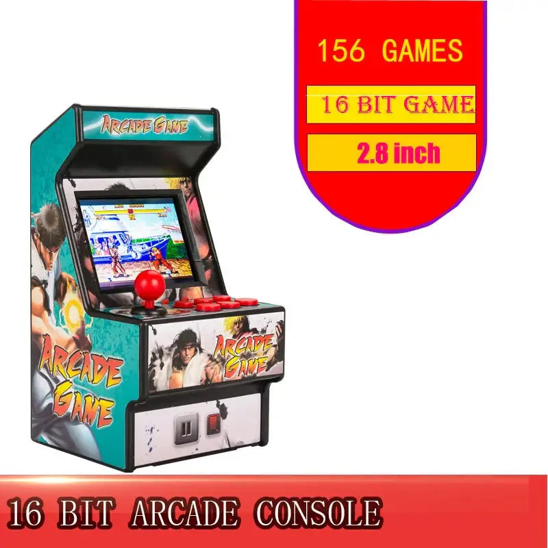 Retro Mini 16-Bit Handheld Game Console – 156 Built-in Games (5 colours available)