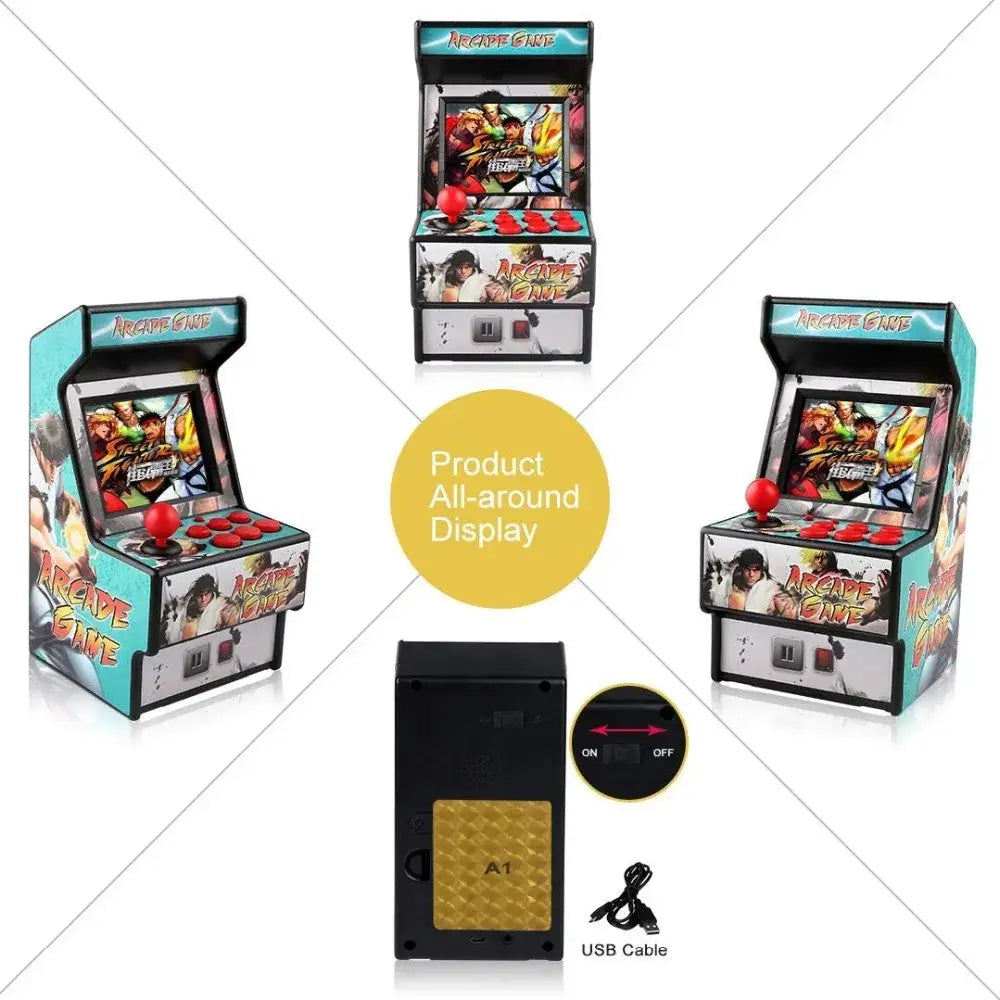 Retro Mini 16-Bit Handheld Game Console – 156 Built-in Games (5 colours available)