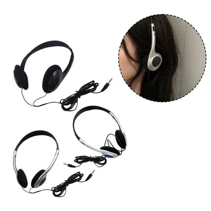 Retro Wired Over-Ear Headphones with 3.5mm Jack