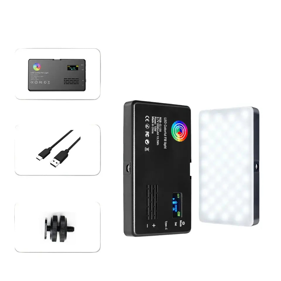 RGB LED Camera Light Panel for Vlog & DSLR