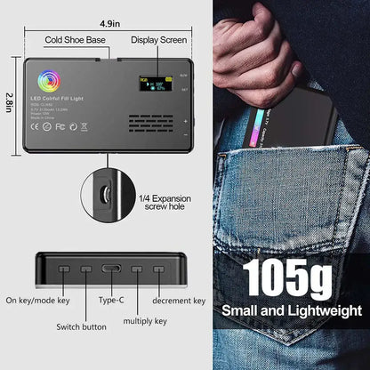 RGB LED Camera Light Panel for Vlog & DSLR