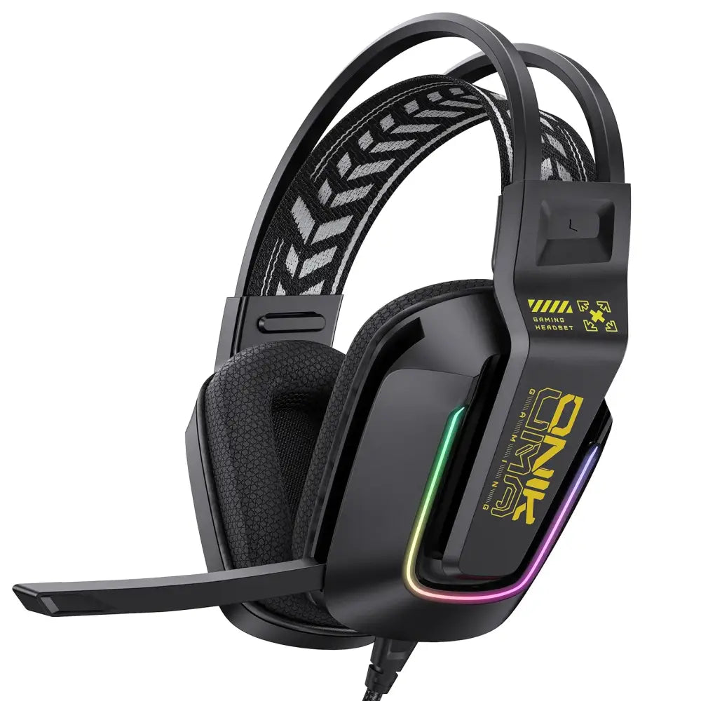 RGB Wired Gaming Headset – Over-Ear, HIFI Stereo with Mic (available in 3 colours)