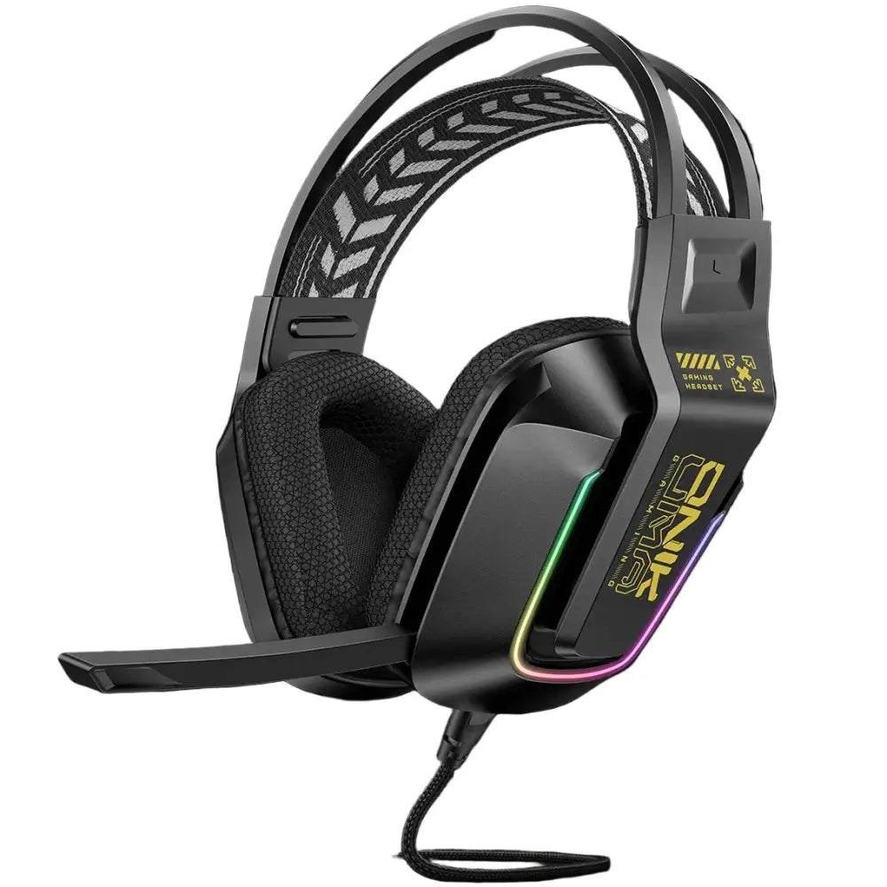RGB Wired Gaming Headset – Over-Ear, HIFI Stereo with Mic (available in 3 colours)
