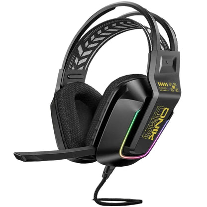 RGB Wired Gaming Headset – Over-Ear, HIFI Stereo with Mic (available in 3 colours)