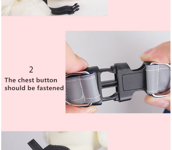 Dog Harness Pet Puppy Large Dog Vest Adjustable Pad M Size