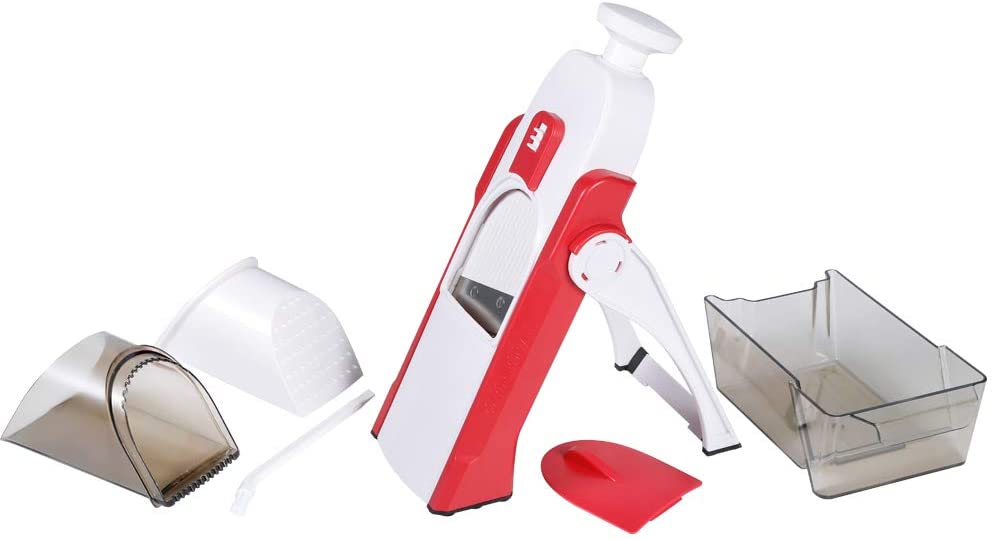 Vegetable Slicer Food Chopper Adjustable Thickness Potato Onion Chopper Safe Upright Dicer