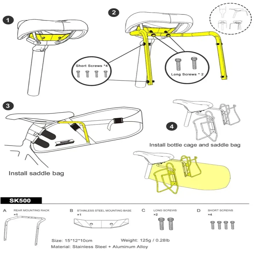 Waterproof Bicycle Saddle Bag 10L – 13L