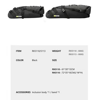 Waterproof Bicycle Saddle Bag 10L – 13L