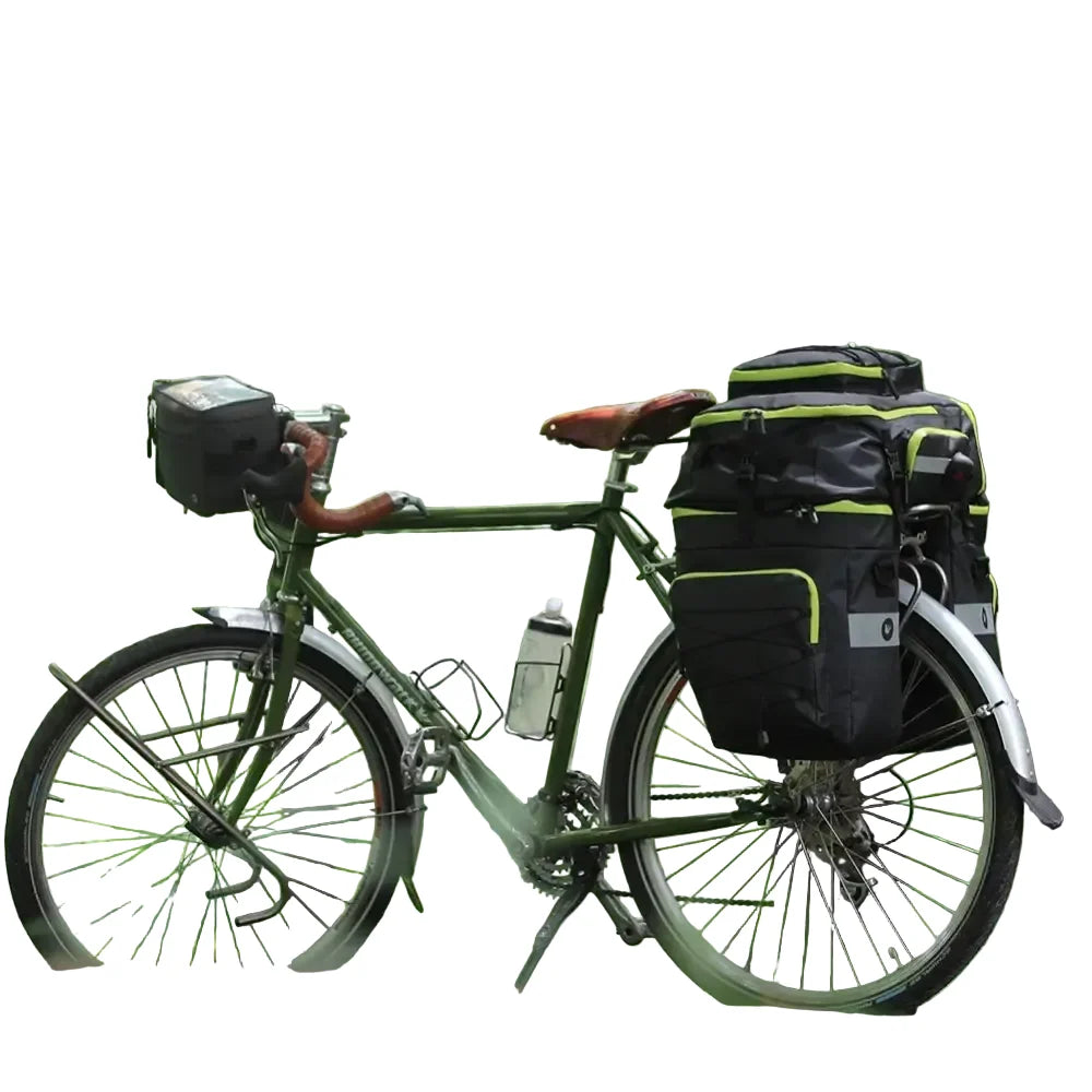 3-in-1 Bicycle Pannier Bag with Rain Cover