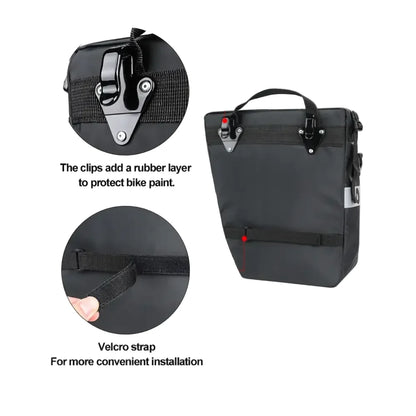 3-in-1 Bicycle Pannier Bag with Rain Cover