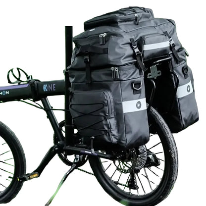 3-in-1 Bicycle Pannier Bag with Rain Cover