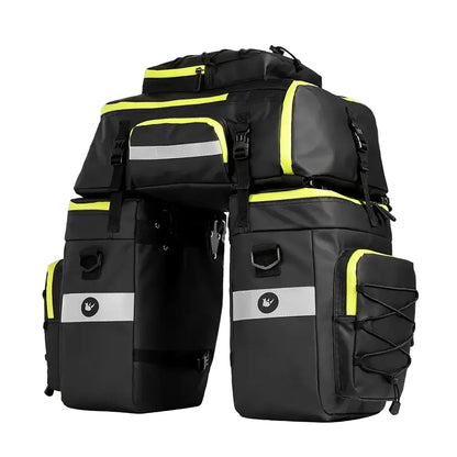 3-in-1 Bicycle Pannier Bag with Rain Cover