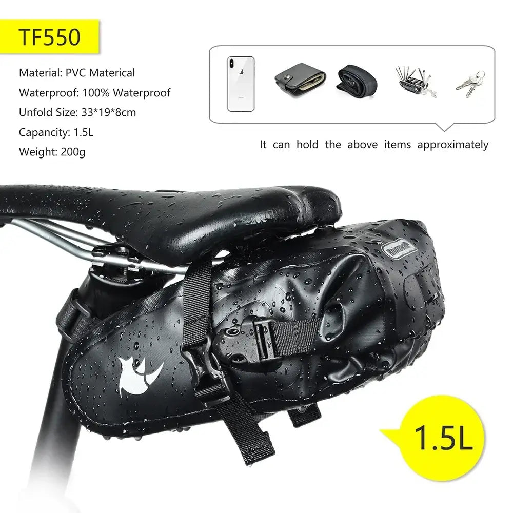 Waterproof Bike Saddle Bag 5L – 13L