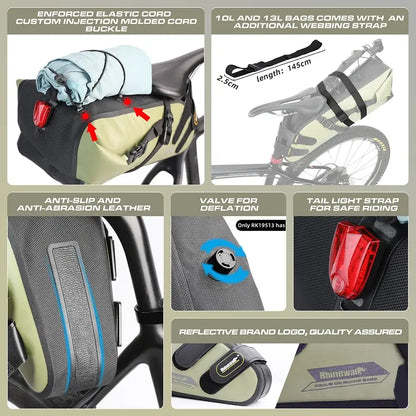 Waterproof Bike Saddle Bag 5L – 13L