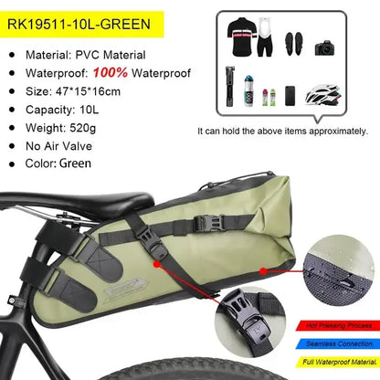 Waterproof Bike Saddle Bag 5L – 13L