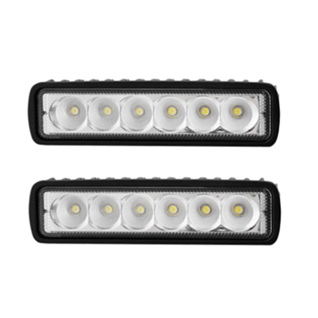2x 6inch 30W LED Work Driving Light Bar Flood beam Lamp - salelink.co.nz