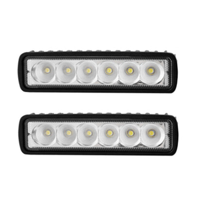2x 6inch 30W LED Work Driving Light Bar Flood beam Lamp - salelink.co.nz