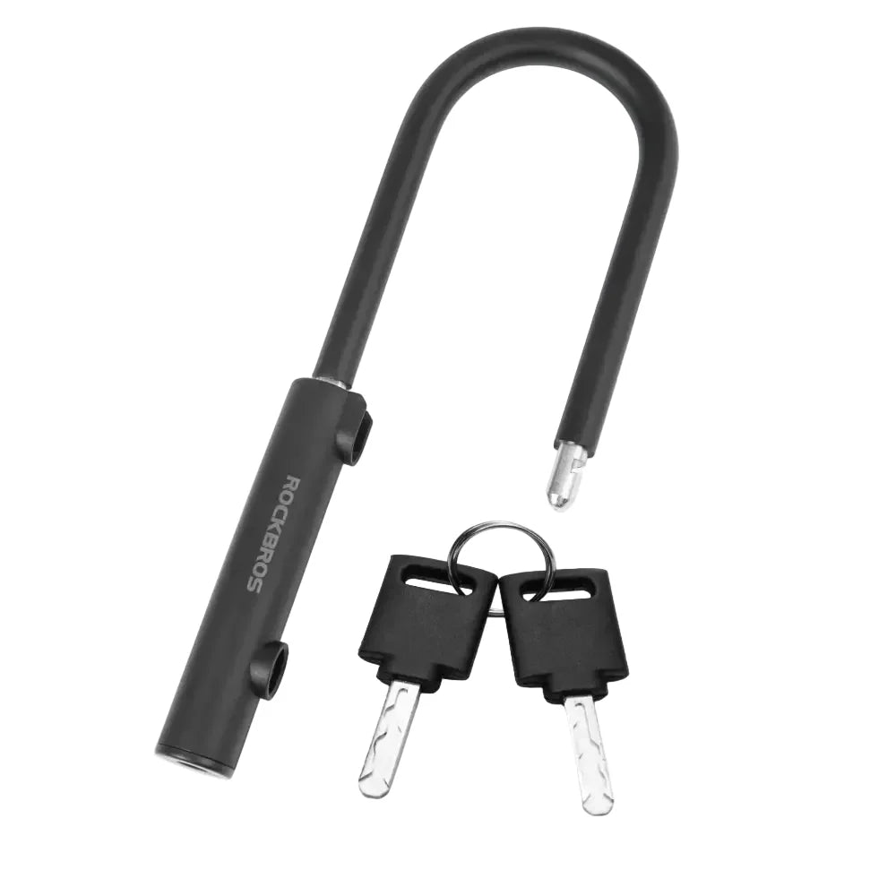 Anti-Theft Bicycle U-Lock with Optional Cable