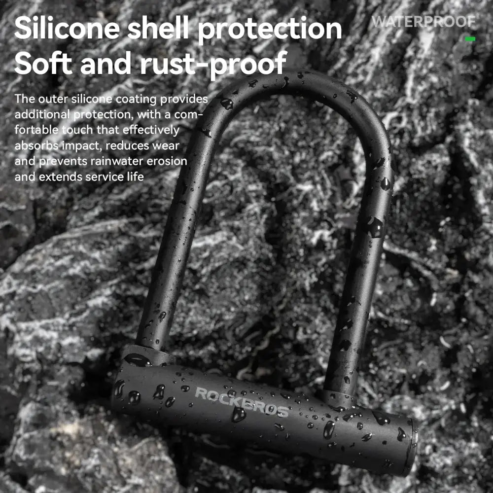 Anti-Theft Bicycle U-Lock with Optional Cable