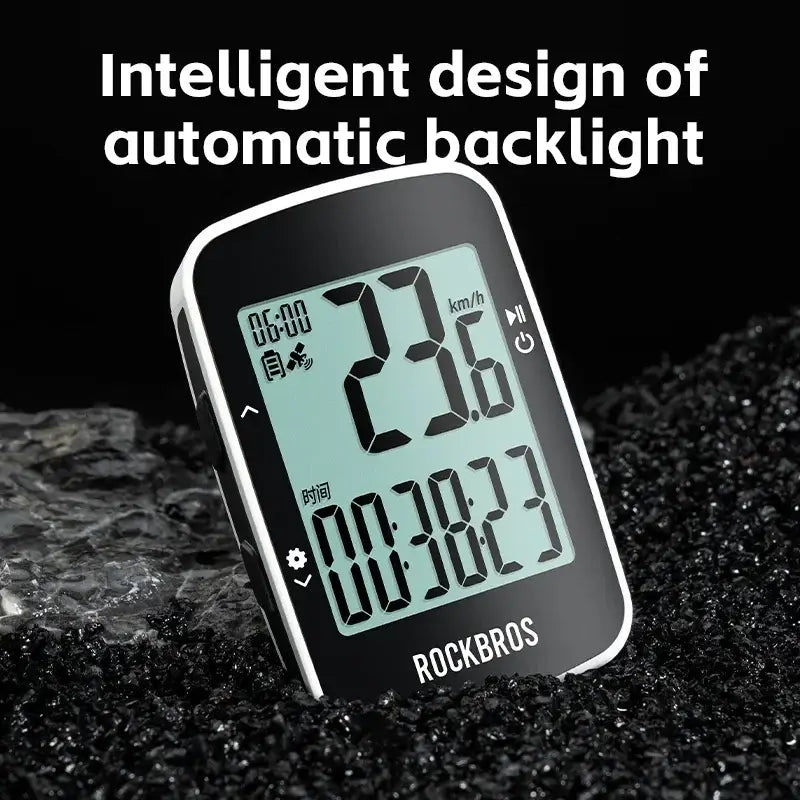 Rockbros Wireless Bluetooth GPS Bicycle Computer, IPX7 Waterproof Speedometer