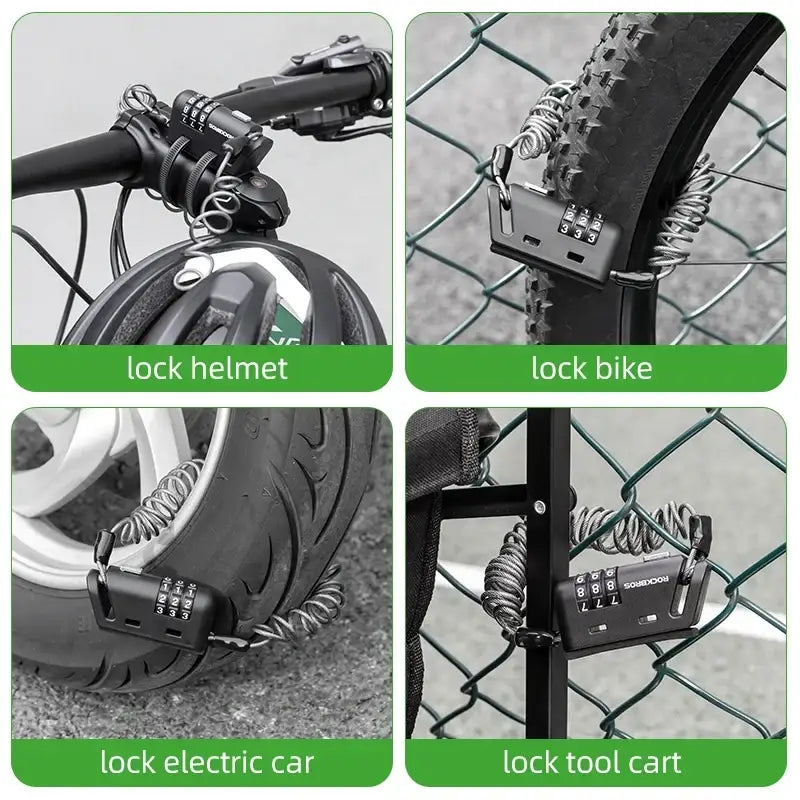 Rockbros Mini 3-Digit Combination Cable Lock