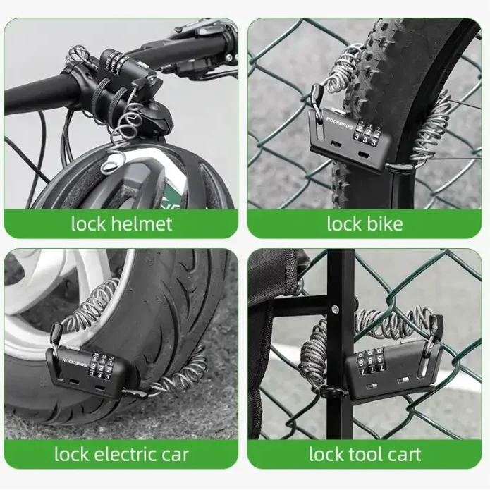 Rockbros Mini 3-Digit Combination Cable Lock